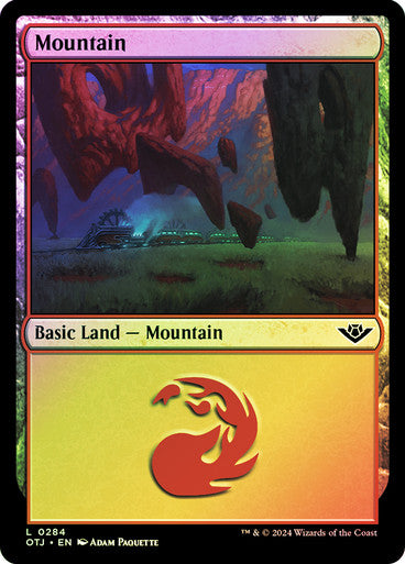 Mountain (284) (Foil) (OTJ)