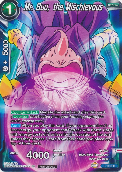 Mr. Buu, the Mischievous - P-151 - Promo (Foil) available at 401 Games Canada