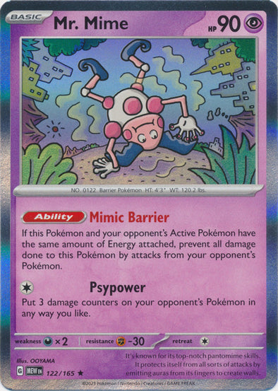 Mr. Mime - 122/165 - Rare available at 401 Games Canada