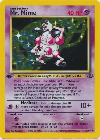 Mr. Mime - 6/64 - Holo - 1st Edition available at 401 Games Canada