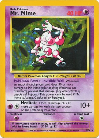 Mr. Mime - 6/64 - Holo (No Set Symbol Misprint) available at 401 Games Canada