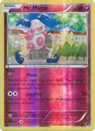 Mr. Mime - 67/124 - Rare - Reverse Holo available at 401 Games Canada