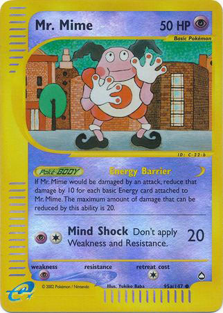 Mr. Mime - 95a/147 - Common - Reverse Holo available at 401 Games Canada