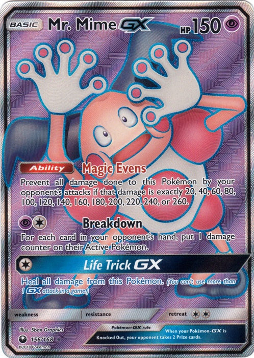 Mr. Mime GX - 156/168 - Full Art Ultra Rare available at 401 Games Canada