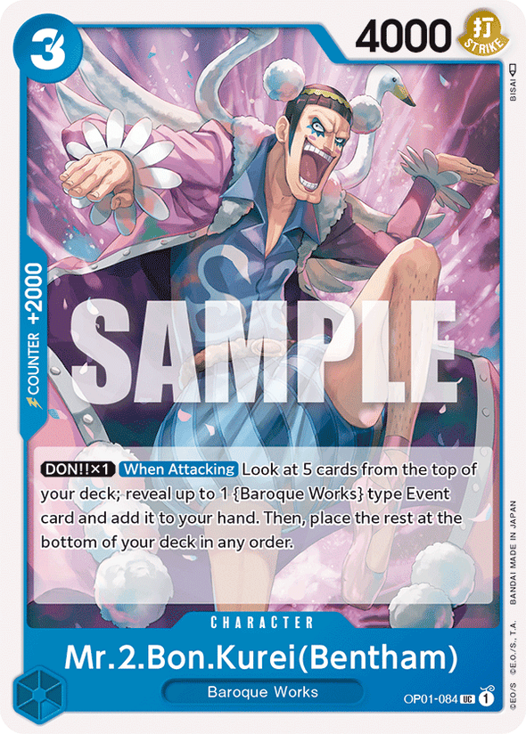 Mr.2.Bon.Kurei(Bentham) - OP01-084 - Uncommon available at 401 Games Canada