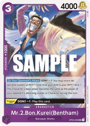 Mr.2.Bon.Kurei(Bentham) - OP04-069 - Uncommon available at 401 Games Canada