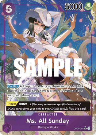 Ms. All Sunday (Alternate Art) - OP04-064 - Super Rare available at 401 Games Canada