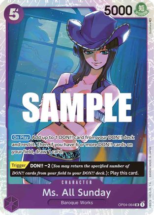 Ms. All Sunday - OP04-064 - Super Rare available at 401 Games Canada