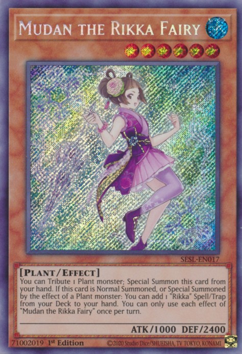 Mudan the Rikka Fairy - SESL-EN017 - Secret Rare - 1st Edition available at 401 Games Canada