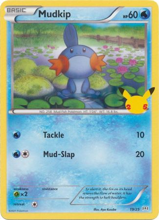 Mudkip - 19/25 - 25th Anniversary Non-Holo - Promo available at 401 Games Canada