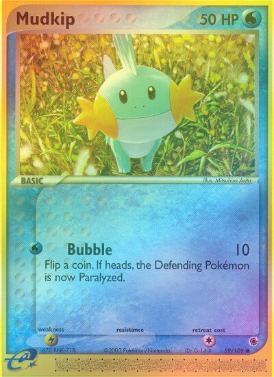 401 Games Canada - Mudkip - 59/109 - Common - Reverse Holo 401 Games Canada - Mudkip - 59/109 - Common - Reverse Holo
