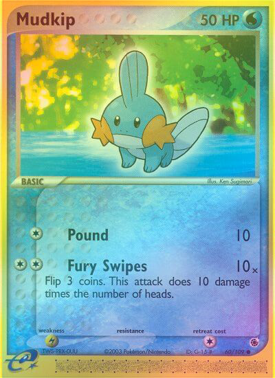 Mudkip - 60/109 - Common - Reverse Holo available at 401 Games Canada