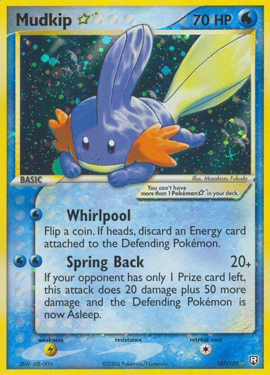 Mudkip Gold Star - 107/109 - Ultra Rare available at 401 Games Canada