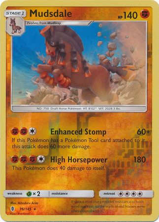 Mudsdale - 76/145 - Holo Rare - Reverse Holo available at 401 Games Canada