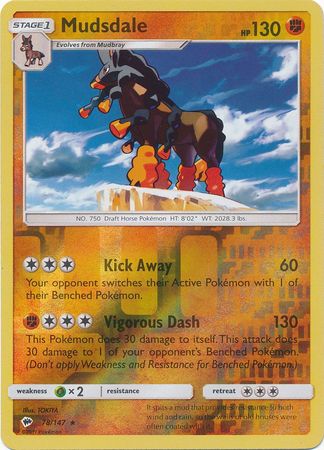 Mudsdale - 78/147 - Rare - Reverse Holo available at 401 Games Canada