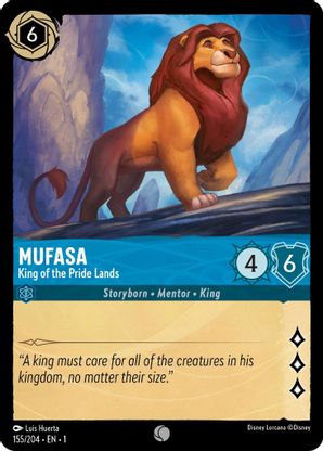 Mufasa (King of the Pride Lands) - 155/204 - Common available at 401 Games Canada