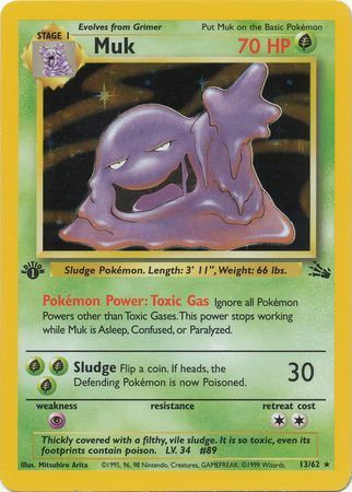 Muk - 13/62 - Holo - 1st Edition available at 401 Games Canada