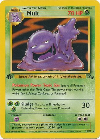 Muk - 28/62 - Rare - 1st Edition available at 401 Games Canada