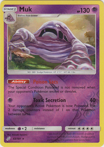 Muk - 63/181 - Rare - Reverse Holo available at 401 Games Canada