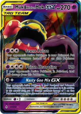 Muk & Alolan Muk GX - 61/214 - Ultra Rare available at 401 Games Canada