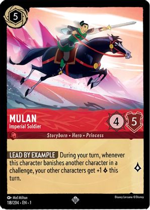 Mulan (Imperial Soldier) - 118/204 - Super Rare available at 401 Games Canada