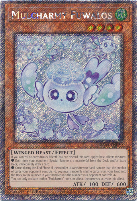 Mulcharmy Fuwalos (Platinum Secret Rare) - RA04-EN050 - Platinum Secret Rare - 1st Edition