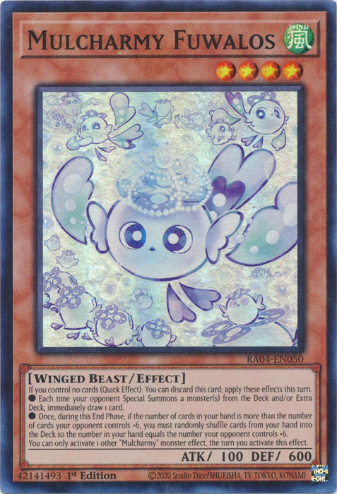 Mulcharmy Fuwalos - RA04-EN050 - Super Rare - 1st Edition