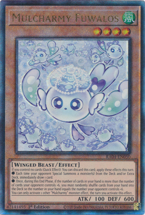 Mulcharmy Fuwalos (PUR) - RA04-EN050 - Prismatic Ultimate Rare - 1st Edition