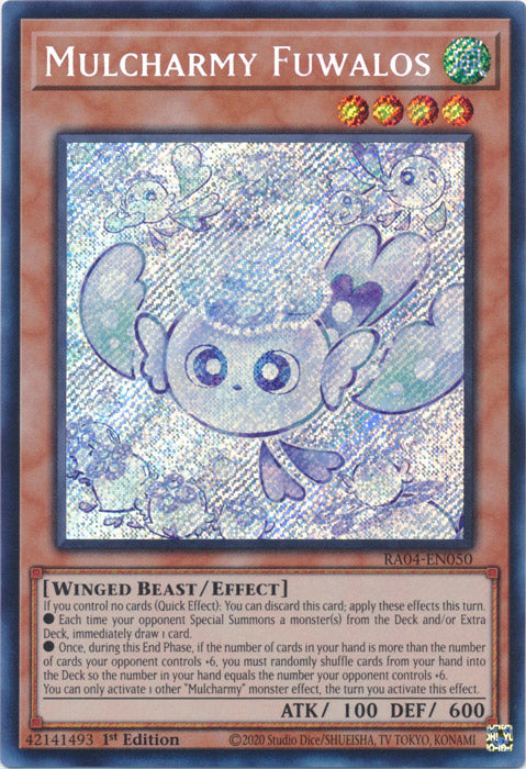 Mulcharmy Fuwalos (Secret Rare) - RA04-EN050 - Secret Rare - 1st Edition