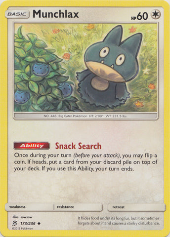 Munchlax - 173/236 - Uncommon available at 401 Games Canada