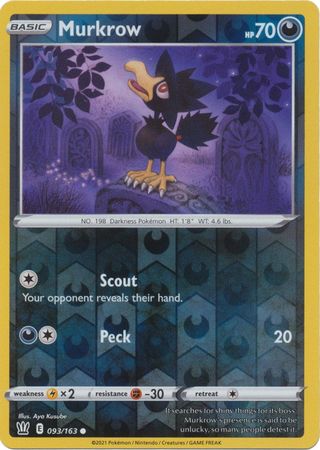 Murkrow - 093/163 - Common - Reverse Holo available at 401 Games Canada