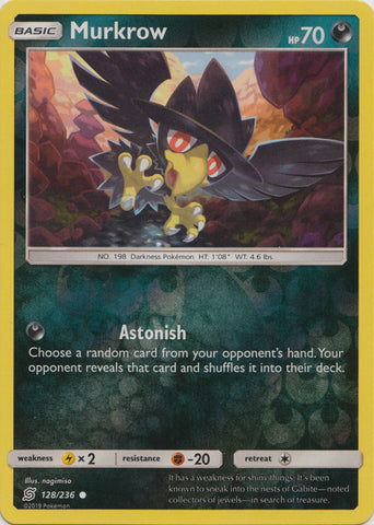 Murkrow - 128/236 - Common - Reverse Holo available at 401 Games Canada