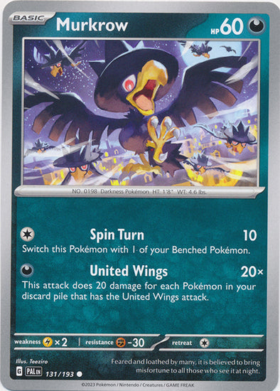 Murkrow - 131/193 - Common available at 401 Games Canada