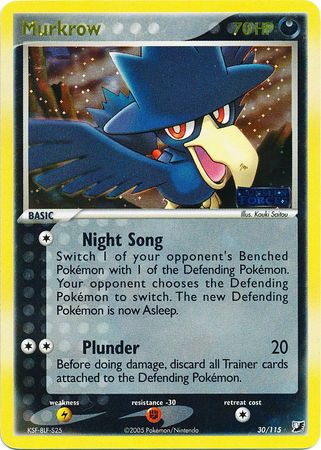 Murkrow - 30/115 - Rare - Reverse Holo available at 401 Games Canada