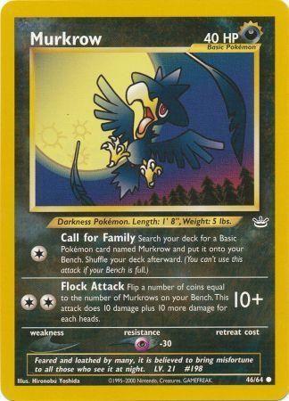 Murkrow - 46/64 - Common - Unlimited available at 401 Games Canada