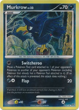 Murkrow - 72/147 - Uncommon - Reverse Holo available at 401 Games Canada
