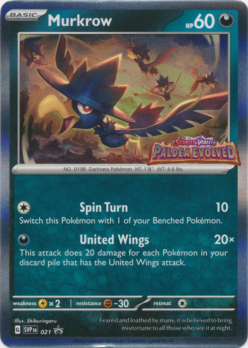 Murkrow - SVP021 - Pre-Release Promo available at 401 Games Canada