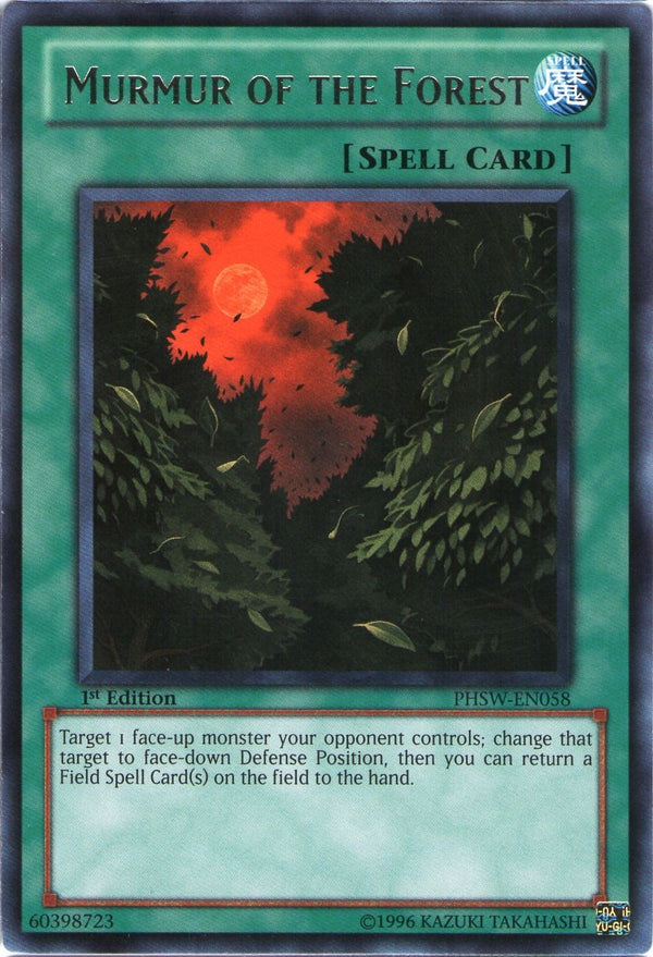 Murmur of the Forest - PHSW-EN058 - Rare - 1st Edition available at 401 Games Canada