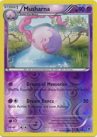 Musharna - 40/119 - Rare - Reverse Holo available at 401 Games Canada