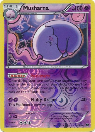 Musharna - 59/99 - Rare - Reverse Holo available at 401 Games Canada