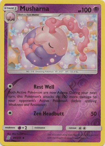 Musharna - 89/236 - Uncommon - Reverse Holo available at 401 Games Canada
