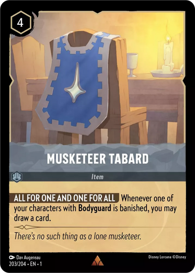 Musketeer Tabard - 203/204 - Rare available at 401 Games Canada