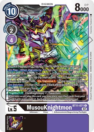 MusouKnightmon - BT11-071 - Common available at 401 Games Canada