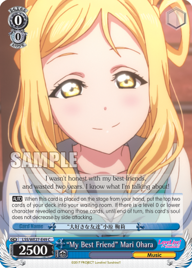 "My Best Friend" Mari Ohara - LSS-WE27-E49 - Common available at 401 Games Canada