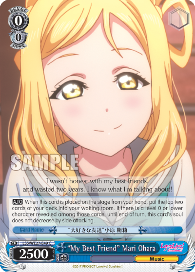 "My Best Friend" Mari Ohara - LSS-WE27-E49 - Common available at 401 Games Canada