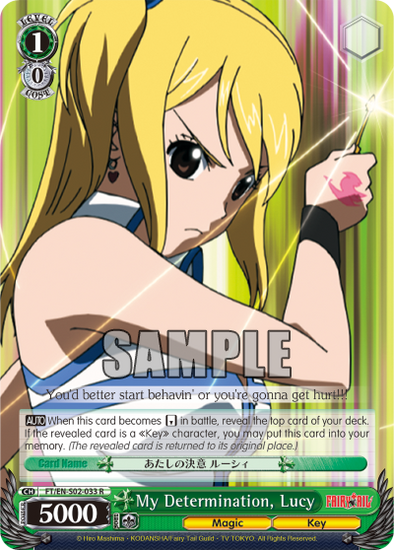 My Determination, Lucy - FT/EN-S02-033 - Rare available at 401 Games Canada