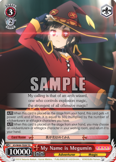 My Name Is Megumin - KS/W49-TE09 - Trial Deck available at 401 Games Canada