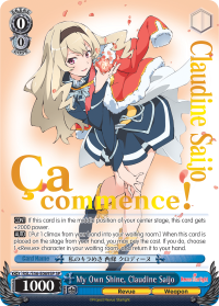 My Own Shine, Claudine Saijo - SP available at 401 Games Canada