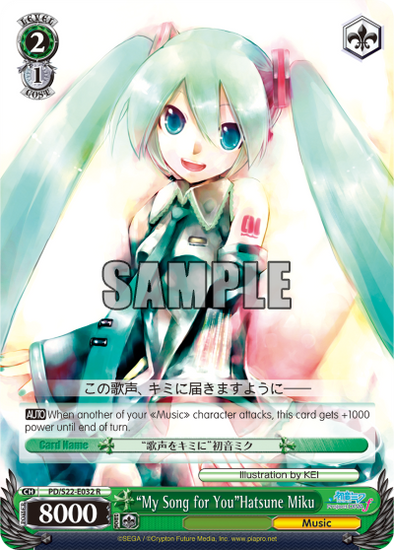 "My Song for You"Hatsune Miku - PD/S22-E032 - Rare available at 401 Games Canada