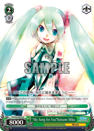 "My Song for You"Hatsune Miku - PD/S22-E032 - Rare available at 401 Games Canada